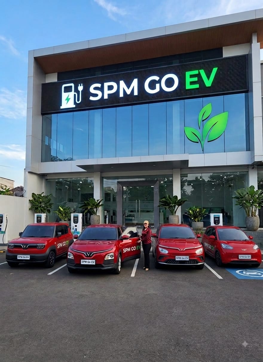 Showroom dan Armada SPM GoEV Sidoarjo